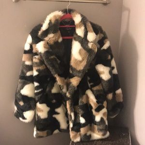 Coalition LA faux fur coat